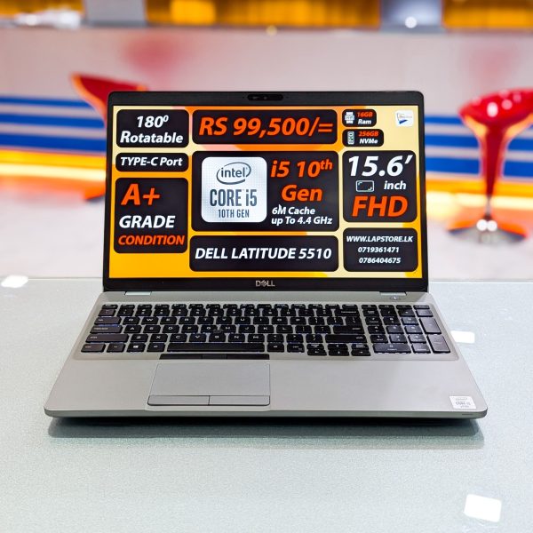 Dell Latitude 5510 |  Intel Core i5-10th Gen | 16GB DDR4 Ram | 256GB NVMe SSD |  15.6” inch Full HD Display Laptop - Image 5