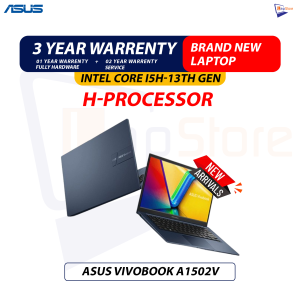 Brand New Asus Vivobook X1502V" Intel Core i5H-13th Gen | 8GB DDR4 RAM | 512GB Nvme Laptop
