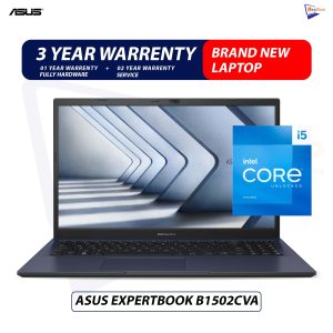 Brand New Asus ExpertBook B1502CVA | Intel Core i5-13th Gen | 8GB DDR4 RAM | 512GB NVMe | 15.6" Inch FHD Display Laptop