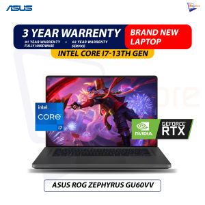 Brand New Asus ROG Zephyrus GU60VV | Intel Core i7-13620H 13th Gen | 16GB DDR4 Ram  |  512GB NVMe | NVIDIA GeForce RTX 4070 (8GB) Gaming Laptop
