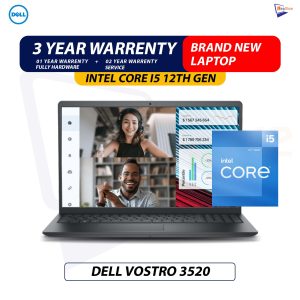 Brand New Dell Vostro 3520 | Intel Core i5-12th Gen | 8GB DDR4  Ram |  512GB NVMe SSD | 15.6" Inch FHD Display Laptop