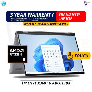 Brand New HP ENVY x360  16-AD0013dx | AMD Ryzen 5-8640HS (14th Gen ) | 16" Inch WUXGA (1920 x 1200), IPS Touch screen & 360 rotatable Display Laptop