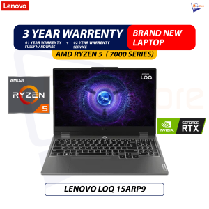 Brand New Lenovo LOQ 15ARP9 |  AMD Ryzen 5-7235Hs ( 7000 series ) | 24GB DDR5 Ram | NVIDIA®RTX™ 3050 6GB VGA Gaming Laptop