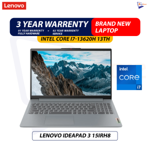 Brand New | Lenovo Ideapad 3 15IRH8 | Core i7H – 13th Gen | 15.6” Full HD Display | 16GB RAM | 512GB NVMe Laptop