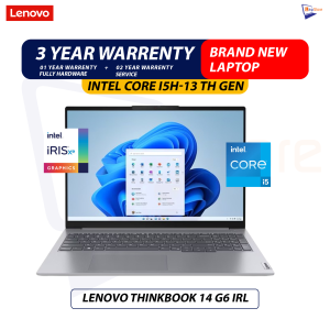 Brand New Lenovo ThinkBook 14 G6 IRL |  Intel Core i5 -13420H 13th Gen | 8GB DDR4 Ram | 512GB NVMe | 14” inch Full HD (1920×1200), IPS Display  Laptop