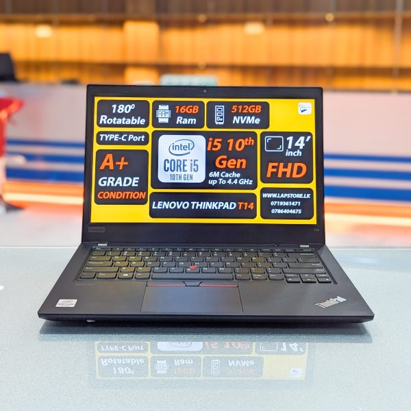 Lenovo Thinkpad T14 | Intel Core i5-10th Gen | 14" Inch FHD Display | 16GB RAM | 512GB Nvme Laptop - Image 2