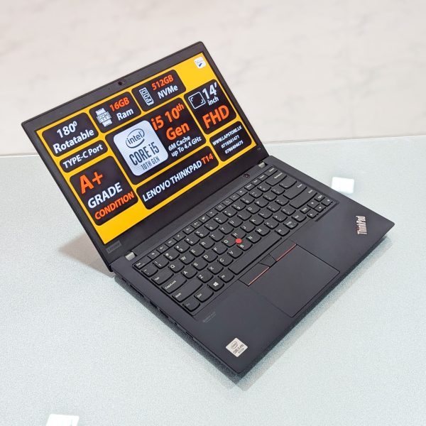 Lenovo Thinkpad T14 | Intel Core i5-10th Gen | 14" Inch FHD Display | 16GB RAM | 512GB Nvme Laptop - Image 5