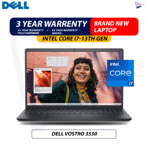 Brand New Dell Vostro 3530 | Intel Core i7-13th Gen | 8GB DDR4 Ram | 512GB NVMe SSD | 15.6" Inch FHD Display Laptop