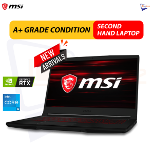 𝗠𝗦𝗜 𝗚𝗙𝟲𝟯 𝗖𝗼𝗿𝗲 𝗶𝟱 11400H 11th 𝗚𝗲𝗻 | GTX 1650 | 𝟭𝟲𝗚𝗕 𝗥𝗮𝗺 | 256GB 𝗦𝗦𝗗 | 𝟭𝟱.𝟲 𝗶𝗻𝗰𝗵 𝗙𝗛𝗗 𝟭𝟰𝟰𝗛𝘇 𝗟𝗮𝗽𝘁𝗼𝗽