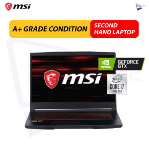 MSI GF63 Thin 15 | Intel Core i7-10th Gen | 8GB Ram  | 256GB NVMe SSD + 1TB HDD | Nvidia GeForce GTX 1650 Gaming Laptop