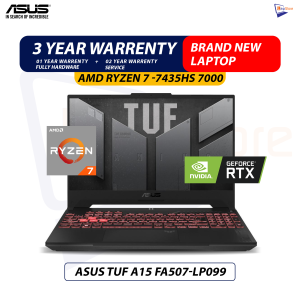 Brand New Asus TUF A15 FA506N | AMD Ryzen 7 -7435Hs 7000 | 16GB DDR5 Ram | 512GB NVMe | RTX 2050/4GB VGA Gaming Laptop
